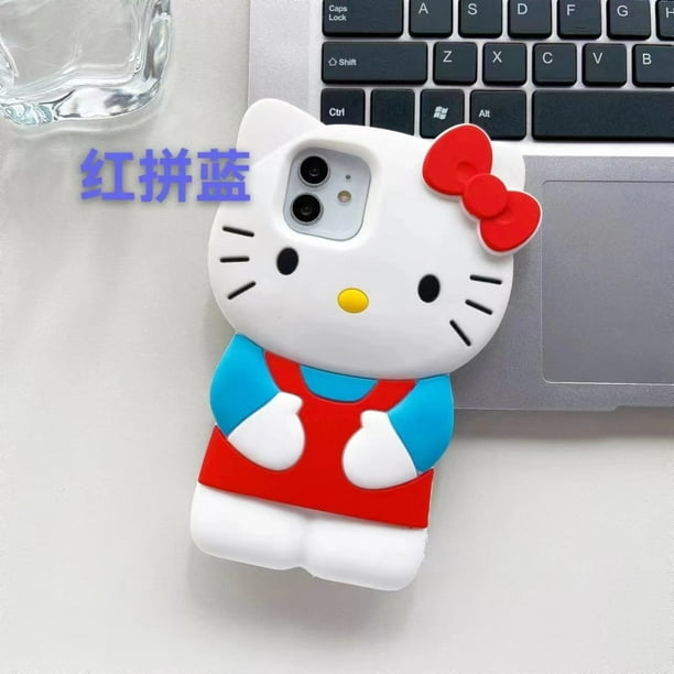 Casos cómodos suaves lindos del silicón 3D de Hello Kitty del precio de fábrica para Iphone 1413 11 12 Pro Max X