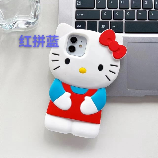 Caja linda del teléfono del gatito del INS 3D para el iphone 11 12 13 14 Pro Max