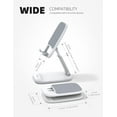 thumbnail image 6 of Lamicall Foldable Phone Stand for Desk - Height Adjustable Cell Phone Holder - Portable Cellphone Cradle Desktop - DP13 White, 6 of 8