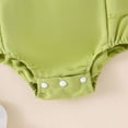 thumbnail image 6 of Newborn Baby Girl Summer Outfit Avocado Strawberry Romper Fly Sleeve Bodysuit Overalls with Headband Set Infant Cute Clothes, 6 of 7