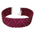 thumbnail image 2 of Collier Ras du Cou en Velours à Sequins Métalliques pour Femmes Décoration de Collier à Sequins, 2 of 4