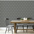 thumbnail image 5 of S4Sassy Peel & Stick Vinyl Wallpaper, Paisley Wall Paper Contact Paper Waterproof- Gray, 25"x120", Textured Finish, Removable Asian Style Covering for Home Decor in Bedrooms & Living Areas, 5 of 9