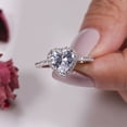 thumbnail image 4 of Eclet Jewels Heart Cut Excellent 1.7 Ct Diamond Ring For Women's - 14K White Gold Over Wedding Anniversary Ring - Stacking Heart Halo Engagement Wedding Ring - Heart Shape Proposal Ring for Women's, 4 of 8