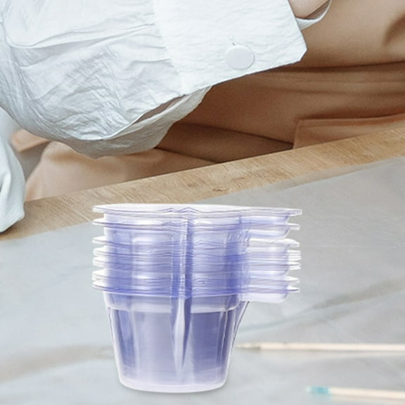 GAXIRE Specimen Cups for Laboratory Use Disposable Plastic Transparent 40ml Capacity