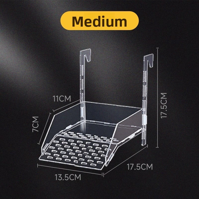 Acrylic wall mounted turtle basking platform, high water level resting float dock with climbing ramp for aquatic pets