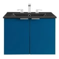 thumbnail image 4 of Modway Maybelle 24" Wall-Mount Bathroom Vanity in Navy Black, 4 of 9