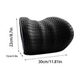 thumbnail image 3 of Lumbar Support Pillow for Office Chair and Car Seat, Lumbar Pillow with Adjustable Strap, Memory Foam Back Pillow for Lower Back Pain Relief, Back Support for Sitting, Resting - Black, 3 of 6