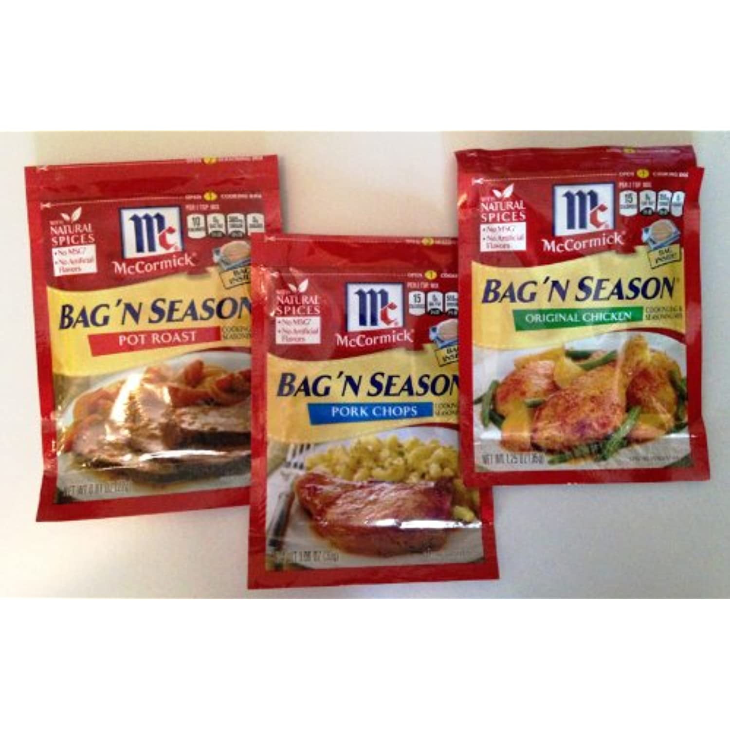 McCormick Bag 'n Season Pork Chops Seasoning Mix, 1.06 oz (Pack of 4)