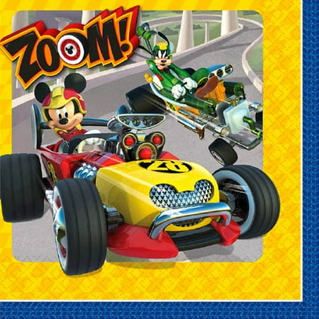 Mickey Mouse Napkins - Mickey Mouse 'Mickey and the Roadster Racers' Lunch Napkins (16ct)