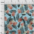 thumbnail image 2 of oneOone Polyester Spandex Light Blue Fabric Tropical Diy Clothing Quilting Fabric Print Fabric By Yard 56 Inch Wide, 2 of 4