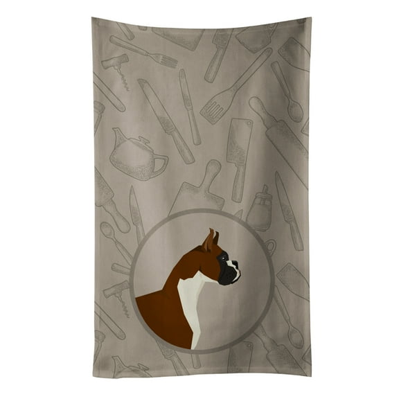 Boxer In the Kitchen Kitchen Towel