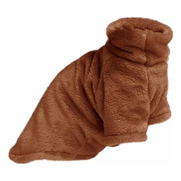 Suéter de lana para gato sin pelo Methold abrigo de invierno sudadera con capucha color café