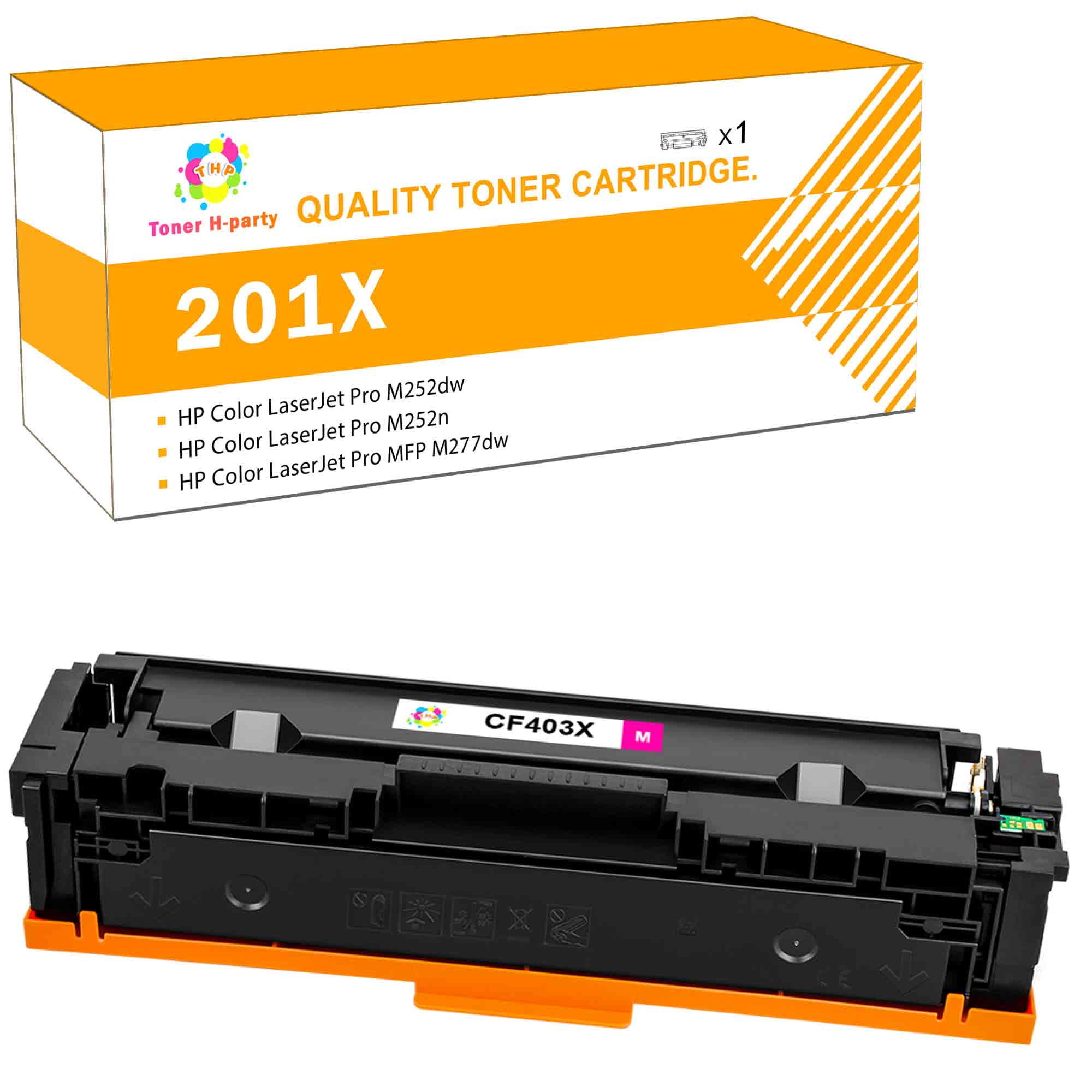 Cool Toner 4 Cartridge Set Compatible for The Color LaserJet Pro MFP M277DW M252DW Toner HP 201X Pack BCYM High Yield 201X CF400X CF401X CF402X CF403X Replacement Magenta Black Cyan Yellow Printer Ink