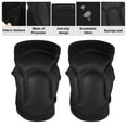 thumbnail image 4 of Unique Bargains 1 Pair Turtle Shell Shape Knee Brace Protection Sponge Knee Pads for Men and Women Black Size XL, 4 of 7