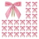 thumbnail image 5 of 24 adornos navideños con forma de corona de lazos, versátiles y decorativos. Rosa, 5 of 9