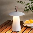 thumbnail image 1 of LampLust Lámpara de mesa con forma de seta para exteriores, 12 pulgadas, lámpara inalámbrica con forma de seta blanca, LED regulable, cable de carga USB, lámpara de mesa recargable resistente a la int, 1 of 5