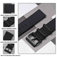 thumbnail image 3 of Two-Piece Quick Release Nylon Watch Strap with Metal Loop,19mm Double Layered Woven Nylon with Tight Stitching,Replacement Watch Band with Brushed Black Stainless Buckle, 3 of 7