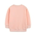 thumbnail image 4 of Byoo Toddler Girls' Sweatshirts Soft Cotton Bunny Floral Graphic Long Sleeve Pullover Top Kids Casual Active Sweatshirt，Light Pink, 4 of 9