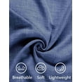 thumbnail image 5 of COOFANDY Mens Linen Shirts Short Sleeve Cuban Collar Beach Shirt Regular Fit Summer Resort Shirts, 5 of 6