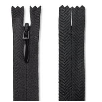 20 Inch Black Nylon Zipper for Crafts and Sewing