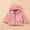 Pink, variant on Hrsba Children's Winter Thickened Hooded Warm Coat Kids Unisex Jacket Fall And Winter Kids Solid Color Zipper Jacket Long Sleeve Fleece Lined Casual Outerwear
