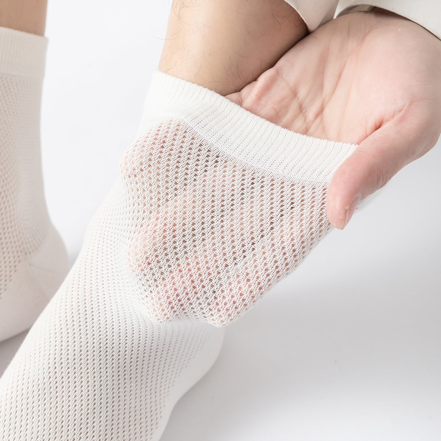 Sookeceks 6 Pairs Thin Crew Socks for Men, Soft Breathable Lightweight Socks Above Ankle Socks for Casual Size 7-11