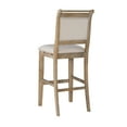 thumbnail image 4 of Linon Findley 30" High Back Bar Stool, Rustic Gray wash/Beige, 4 of 11