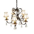 thumbnail image 7 of Meyda Tiffany 120420 Chantilly 5 Light 24" Wide Crystal Chandelier - French Bronzed /, 7 of 7