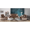 thumbnail image 4 of Ottomanson Radiance Sleeper Loveseat, Brown Microfiber, 4 of 7