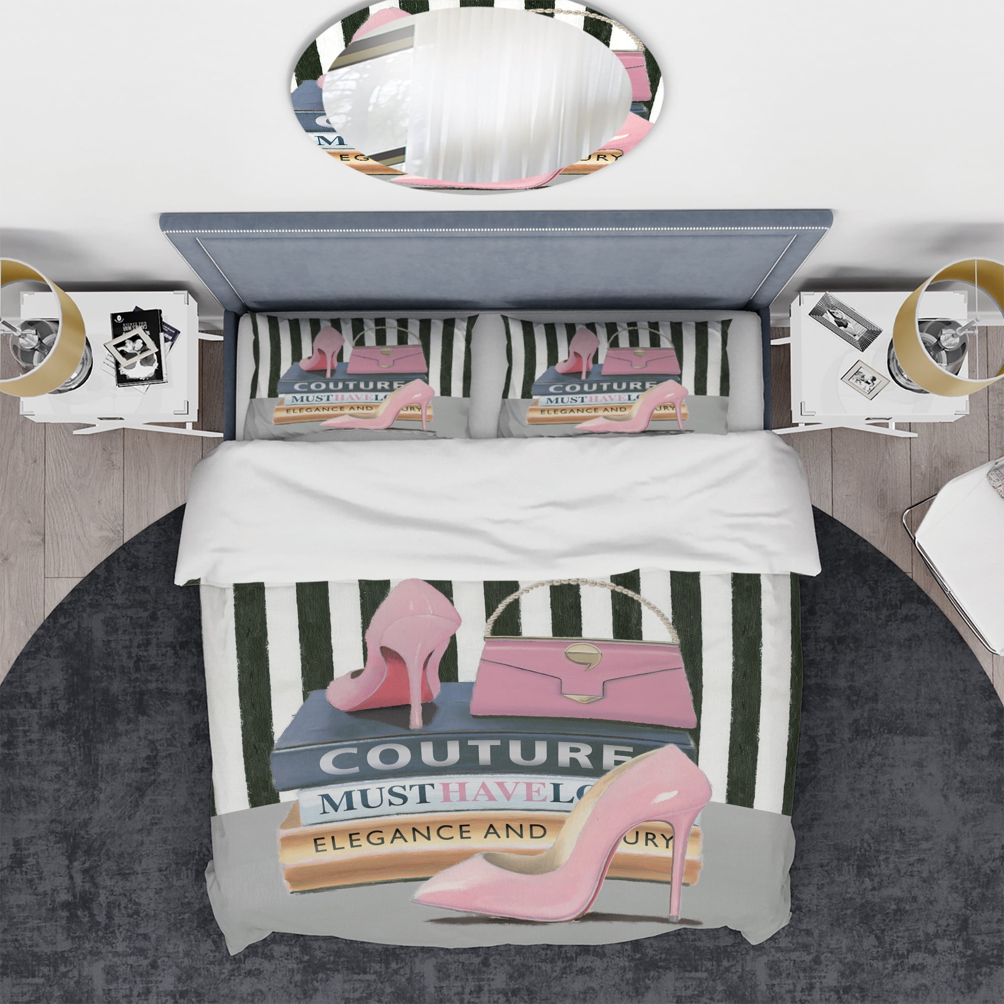 Designart 'Glam fashion High Heels VII' Glam Duvet Cover Set
