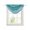 White Teal, variant on Waterfall Valances for Windows, Teal Turquoise Aqua Ombre Kitchen Sheer Valance Curtains, Contemporary Abstract Lines Rod Pocket Elegant Swag Valances for Living Room Bedroom, 47.2"x38.5", 1 Panel