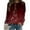 Red, variant on Womens Hoodless Sweatshirts,Plus Size Essential Crewneck Sweatshirts Long Sleeve Christmas Print Splicing Round Neck Pullover Shirt T-Shirt Tops