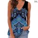 thumbnail image 3 of Minnieouse Camiseta sin mangas con cuello en V sin mangas con estampado bohemio para mujer Prendas para la parte del cuerpo Azul 3XL Minnieouse AP002039-18, 3 of 4