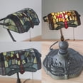 thumbnail image 7 of FSLiving Tiffany Style Table Lamp with 10.6（in） Dragonfly Stained Glass LampShade Vintage Style Pull Chain Switch Banker Desk Light E26 Antique Table Light for Decor Living Room, 7 of 7