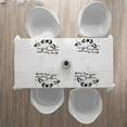 thumbnail image 3 of Ambesonne Funny Words Place Mats Set of 4, Love Dogs Grungy, Standard Size, Black White and Blush, 3 of 4