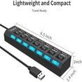 thumbnail image 4 of Hub USB à 7 Ports avec Interrupteurs d'Alimentation à LED Individuels, 4 of 7