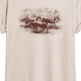 thumbnail image 3 of Instant Message - Horses Running Oversized Graphic T-Shirt, 3 of 6