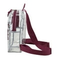 thumbnail image 3 of Eastsport Unisex Clear Mini Backpack, Burgundy, 3 of 6
