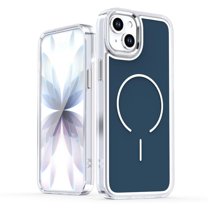 Magnetic Case For IPhone 15 Plus (6.7"),Compatible With MagSafe,Heavy-Duty Shockproof, Electroplated Dual Color Magnetic Phone Cover,Blue,For iPhone 15 Plus