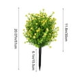 thumbnail image 3 of Yellow Artificial Eucalyptus Stems Fake Flowers Outdoor Decor Realistic Silk Plants for Porch Garden 20 Inch, 3 of 6