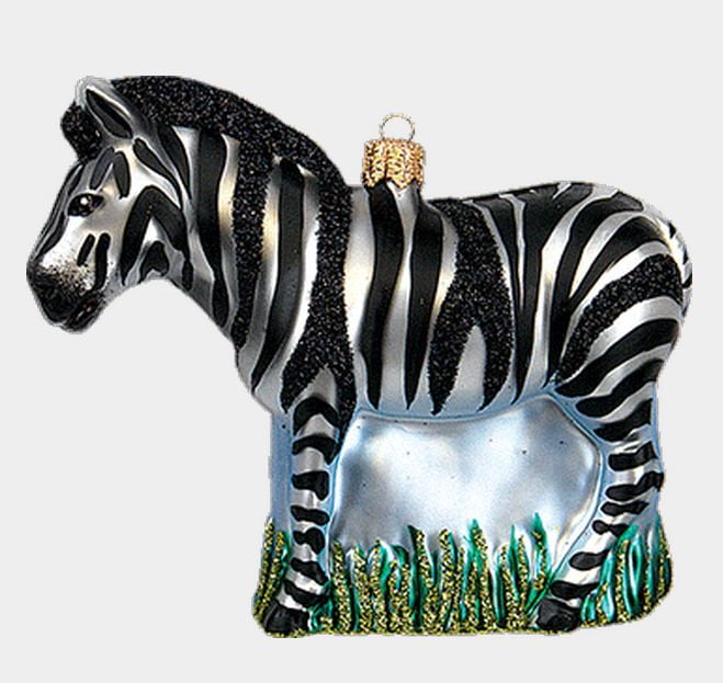 Zebra Christmas Ornaments 