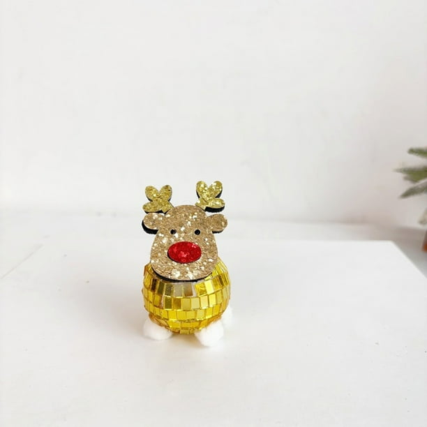 Adornos colgantes de Navidad, decoraciones navideñas, regalos de Navidad, bola de espejo, decoración navideña, regalo de ciervo, colgante de árbol de Navidad, esfera de espejo