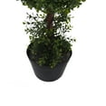 thumbnail image 4 of Vickerman 3' Artificial Potted Double Ball Green Boxwood Topiary., 4 of 6