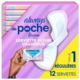 thumbnail image 2 of Always de Poche avec Serviettes FlexFoam, Taille 1, Régulières, avec Ailes, Sans Parfum, 2 of 20