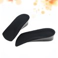 thumbnail image 4 of Qiushaoyue 1 Pair of 2.5cm Height Increase Half Insole PU Invisible Shoe Lifts Heel Insoles Shoe Elevator Inserts (Black), 4 of 6