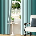 thumbnail image 3 of Lfeey Room Darkening Grommet Window Curtain, Set of 2, Ombre Curtains, Home Decoration, Sea Teal, 52x63 inches, 3 of 6