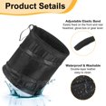 thumbnail image 5 of Uxcell 2 Packs Car Trash Can 0.9 Gallon Foldable Leak-Proof Oxford Cloth Garbage Organizer Portable Hanging Waterproof Truck Trash Bins for Van Automotive Vehicle Front Seat, Black, 5 of 6