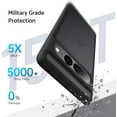 thumbnail image 4 of Designed for Pixel 7 Pro Case, Military Shockproof Protective Translucent Matte Back Anti-Scratch Phone Case Cover for Google Pixel 7 Pro 6.7 inch, Black, 4 of 13
