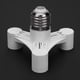thumbnail image 3 of JShteea 3 Uds E27 A 3E14 Adaptador Enchufe Bombilla Tornillo Divisor Soporte Lámpara Inducción, 3 of 6