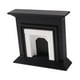 thumbnail image 3 of Chimenea de casa de muñecas a escala 1:12, modelo en miniatura, decoración de casa de muñecas, muebles negro, 3 of 9